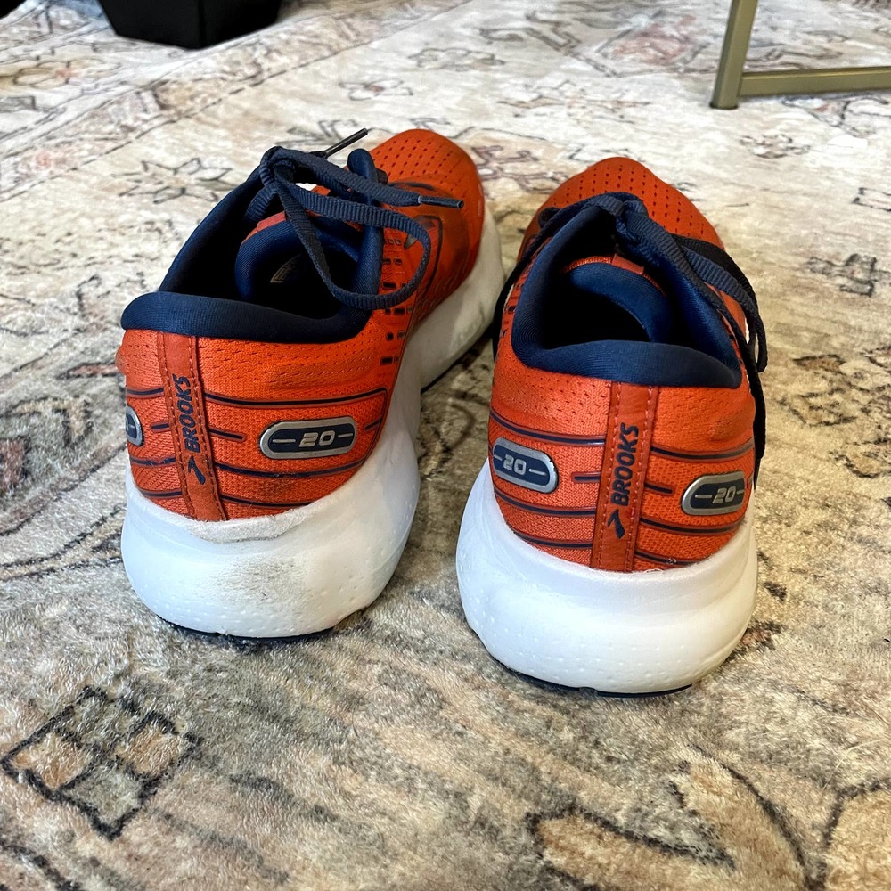 Brooks Glycerin 20 Orange Running Sneakers Men's Size 13 - Picture 3 of 10